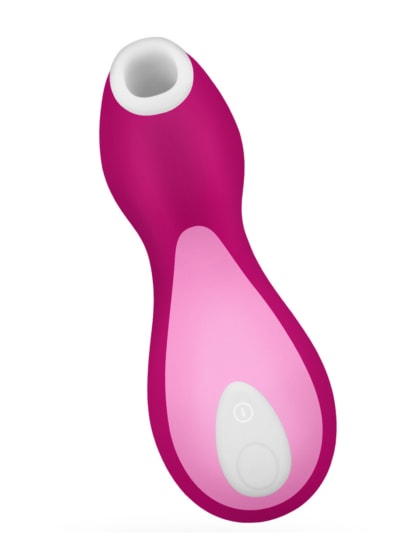 Satisfyer Pro Penguin - παιχνιδιάρικο womaniser με πρακτικό σχήμα σε βαθύ ροζ χρώμα