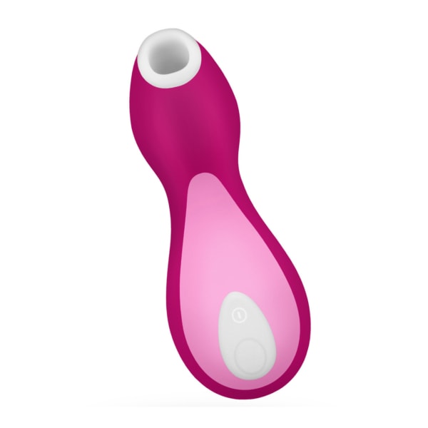 Satisfyer Pro Penguin - παιχνιδιάρικο womaniser με πρακτικό σχήμα σε βαθύ ροζ χρώμα
