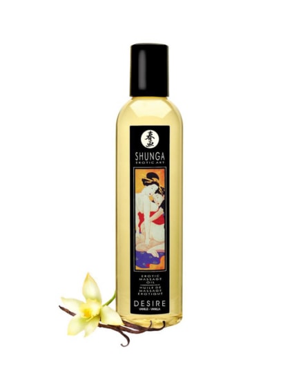 Μεταξένιο και απαλό έλαιο για μασάζ - Erotic Massage Oil Desire Vanilla 250ml