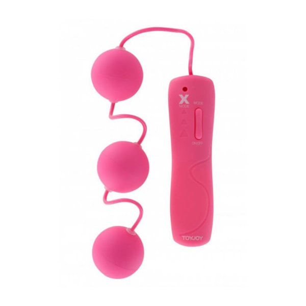 Funky Triple Power Balls Σετ με 3 κολπικές μπίλιες σε ροζ χρώμα από την ToyJoy